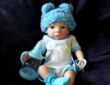 Preemie Silicone Dolls Realistic Real Lifelike Micro Mini Baby Doll Full Body Reborn 11" 1.7lbs Platinum Weighted Babies Ecoflex Bathtub Fun
